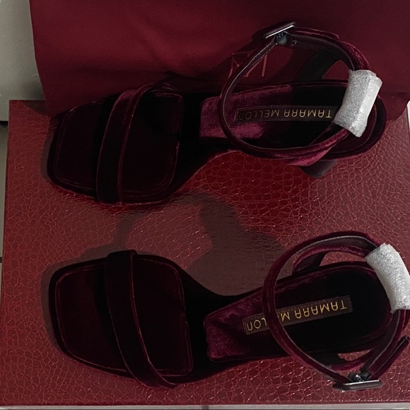 Tamara Mellon Solar 100 — Velvet Burgundy - Picture 4 of 4